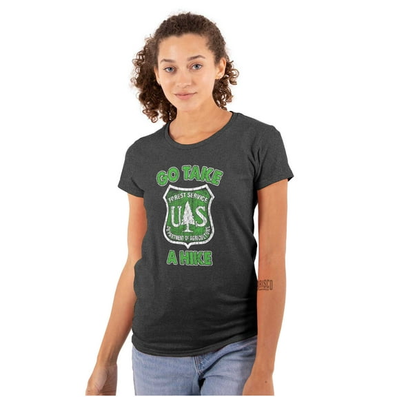 Take A Hike National Forest Service Women's T Shirt Ladies Tee Brisco Brands S