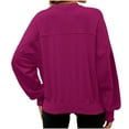 thumbnail image 2 of Patlollav Womens Fall Oversized Sweatshirts Crewneck Fleece Casual Pullover Sweaters Outfits, 2 of 6