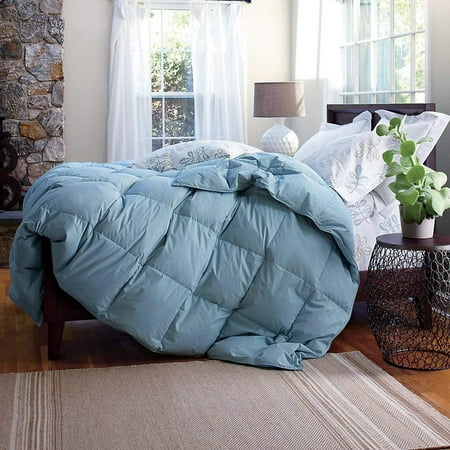 Blue Full Duvet Insert Queen Size Natural White Goose Down