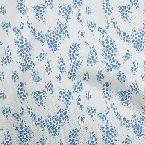 oneOone Viscose Jersey Medium Blue Fabric Animals Sewing Craft Projects Fabric Prints By Yard 60 Inch Wide