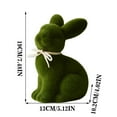 thumbnail image 3 of CHUANK 3/2/1pcs Easter Decorations Pastel Flocked Easter Bunny Decor Spring Table Centerpieces Indoor Decor Bunnies Decoration Set for Home Party, 3 of 6