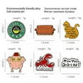 thumbnail image 4 of GKNET Animal Brooch Cartoon Dog Cat Kitten Frog Love Brooches Badge Lapel Pins Gift US-67, 4 of 9