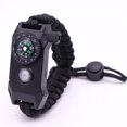 thumbnail image 1 of Fashion Men Outdoor LED Light Survival Umbrella Rope SOS Bracelet Emergency Rescue Bracelet Compass Sport Whistle Bracelets DMH, 1 of 6