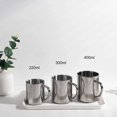thumbnail image 4 of Taza de té de acero inoxidable de doble pared de 220 ml para beber té, café, sopa caliente, juego de 2, 4 of 4