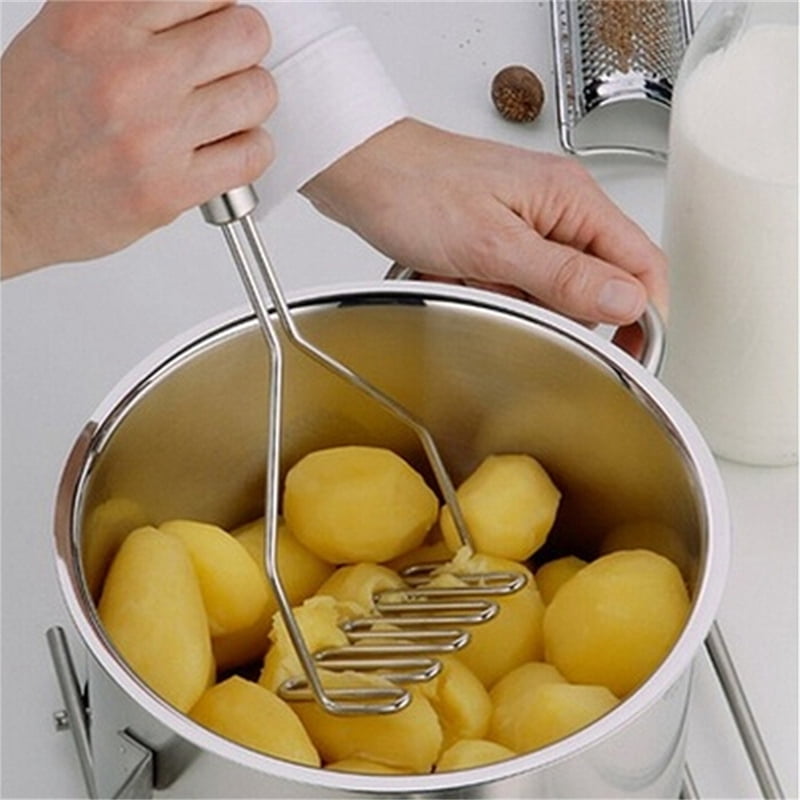 Kitchen Stainless Steel Potato Egg Masher Ricer Vegetable Fruit Crusher Tool DP 