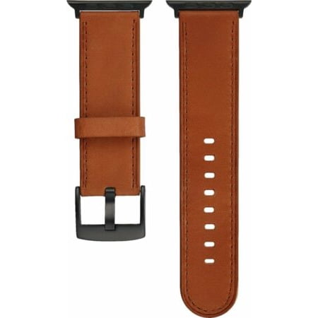 Platinum - Band Leather Watch Strap for Apple Watch 42mm/44mm-Papaya PT-AWB42PYL