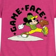 thumbnail image 3 of Disney - Game Face Baseball - Toddler & Youth Girls Short Sleeve Graphic T-Shirt, 3 of 5