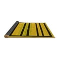 thumbnail image 2 of Ahgly Company Indoor Round Abstract Yellow Modern Area Rugs, 3' Round, 2 of 4