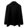 thumbnail image 4 of QHFBli Regular Fit Mens Trench Coat Men's Solid Anorak Jacket Warm Casual Outerwear Coat with Zipper Fly and Black XXXL, 4 of 6
