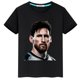 thumbnail image 2 of 2024 HOT Messi Ropa estampada para niños Verano Algodón Camiseta para niños Niñas Casual Manga corta Moda Camisas negras Ropa deportiva Top, 2 of 5