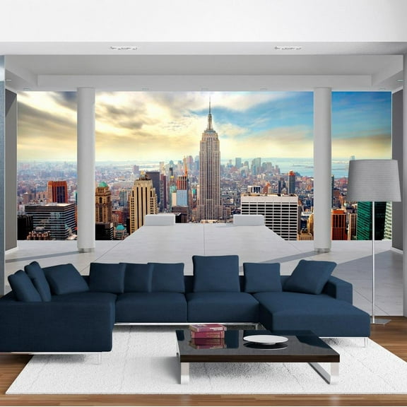 Tiptophomedecor New York Wallpaper Wall Mural - Morning In New York City