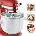 thumbnail image 6 of Ice Cream Attachment for KitchenAid Stand Mixer,Fits 4.5-5Qt Tilt-Head/6-7Qt Bowl-Lift Stand Mixers, 2-Quart Frozen Kitchenaid Ice Cream Maker Attachment, 6 of 6