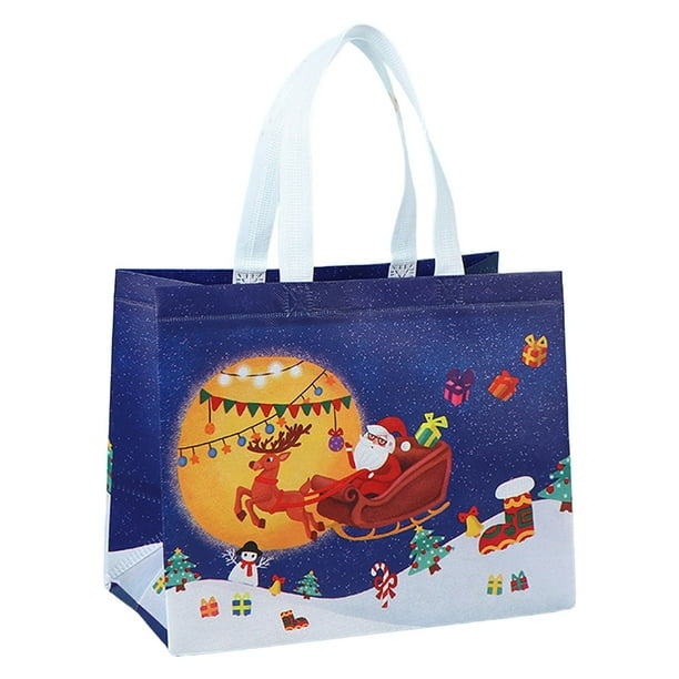 Gran bolsa de almacenamiento para fiestas con cierre de cordón Bolsa de Papá Noel reutilizable para luces, coronas, envoltorios y fiestas