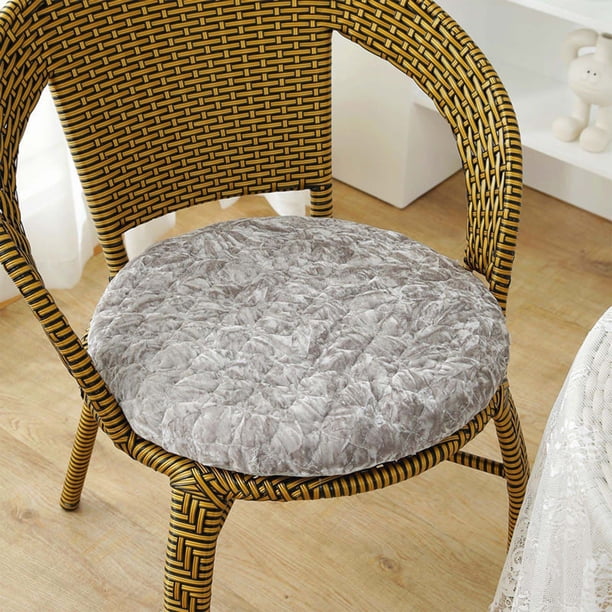Cojín redondo de felpa, cojín para silla tatami, cojín para suelo, taburete redondo, mesa de comedor, silla de comedor, cojín redondo, cojín para asiento, cojín de algodón de invierno.