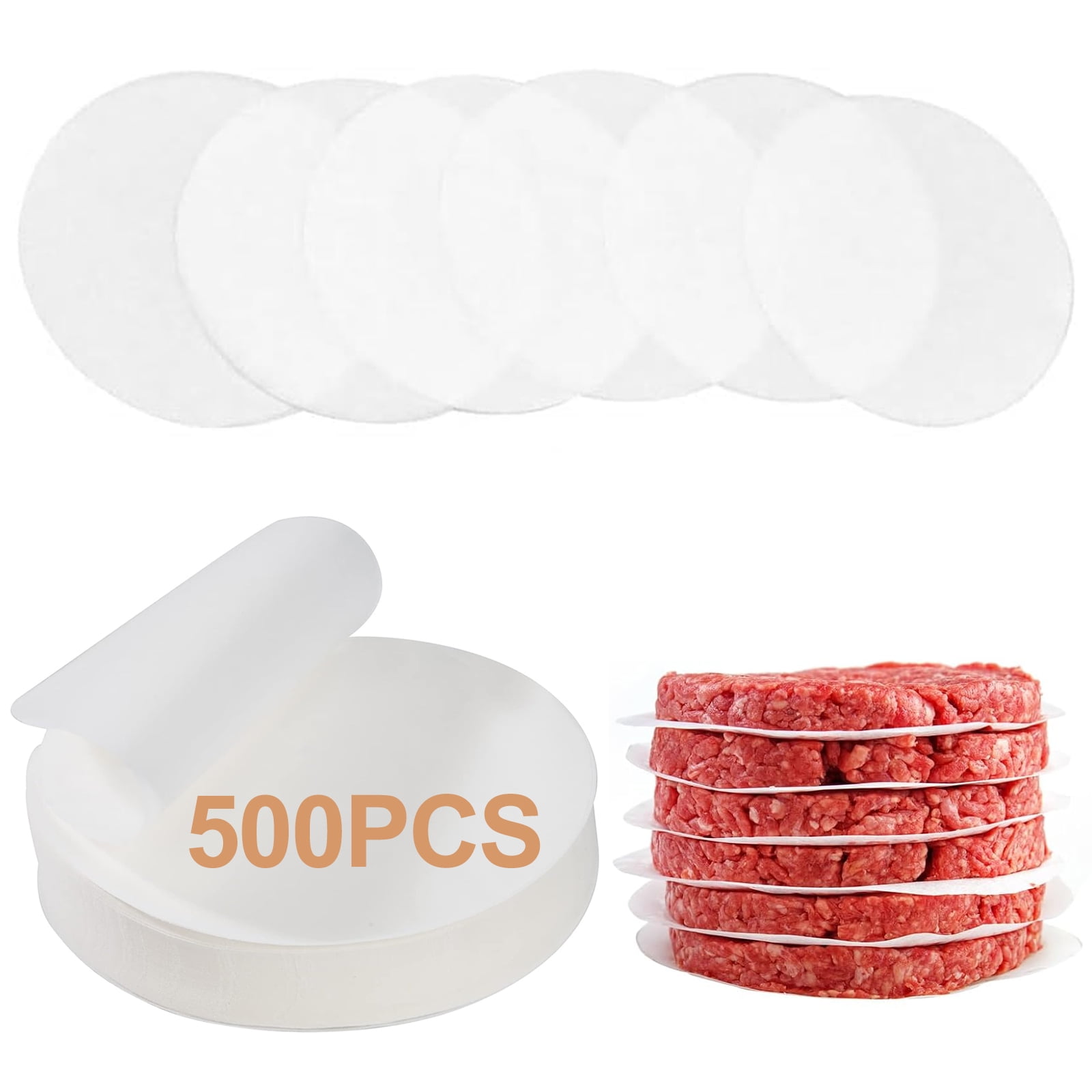 Cercles De Papier Parchemin, 200 Pièces Papier Sulfurisé Rond, Papier De Barbecue Rond, Pour