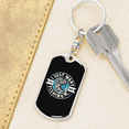 thumbnail image 6 of Just Want To Go Fishing Stainless Steel or 18k Gold Premium Swivel Dog Tag Keychain, 6 of 10
