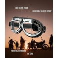 thumbnail image 3 of CRG Sports Vintage Bike Aviator Pilot Motorcycle Cruiser Scooter Goggles, 3 of 7