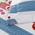 thumbnail image 4 of Smuge Floral Quilt Set Queen Size Love Flower Quilt Lightweight Microfiber Bedspread Bedding Set, 4 of 6