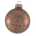 thumbnail image 2 of Glass Christmas Tree Ornaments - 67mm / 2.63" [6 Pieces] Designer Balls from Christmas By Krebs Seamless Hanging Holiday Decor (Metallic Gold Spangle), 2 of 5