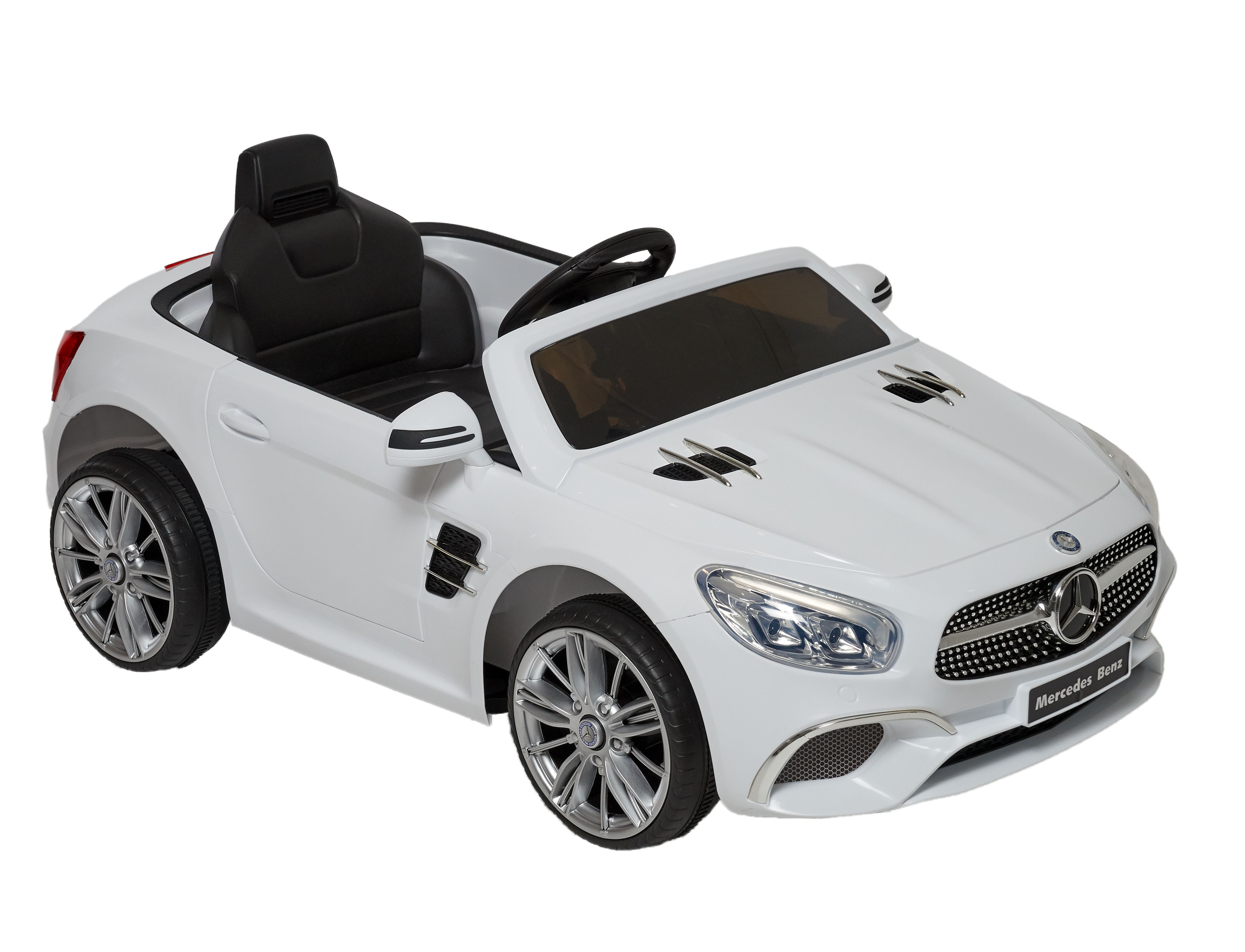 6 Volt Mercedes SL-400 White Convertible - Enjoy the open road in this stylish convertible Mercedes!! - image 3 of 9