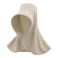 thumbnail image 1 of Sombrero de sol tipo chal de ala ancha para mujer, ideal para escalada, pesca al aire libre y como accesorio portátil y ligero. Beige, 1 of 9