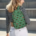 thumbnail image 5 of Vsdgher Christmas Dachshund Print Canvas Backpack Travel Rucksack Unisex Knapsack 15.7/17.7Inch Laptop Backpack for Work,College-Small, 5 of 5