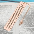 thumbnail image 4 of to My Daughter Bookmark from Mom Book Marks for Reading Kids 16th 18th Birthday Gifts Daughter Stepdaughter Daughter in Law Bookmark College Gifts Stocking Stuffers for Her, 4 of 5