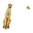thumbnail image 5 of CoudarTitie Cheetah Figurine Gold Cheetah Ornament Horse Sculpture Brass Animal Statue Miniature Horse Collectible with Artistic Decor Suitable for Living Room of, 5 of 8