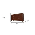 thumbnail image 3 of HomeRoots 63" Brown Solid Wood Seven Drawer Double Dresser, 3 of 9