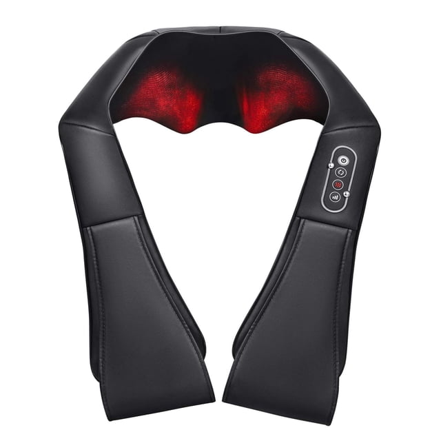 Masajeador multifuncional en forma de U con masaje de amasado profundo con calor 3 modos de intensidad para cuello espalda hombro