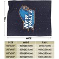 thumbnail image 3 of State New York University New Paltz Logo Fleece Blanket, Very Soft Microfiber Flannel Blanket for Couch Warm and Cozy for All Seasons, Black, 3 of 6