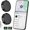 2 pack Black, variant on Android Tags Compatible with Find Hub App (Android Only) Item Finder for Key, Wallets, Backpack, Suitcases-Black+White