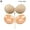 Skin, variant on 2 Pairs Push Up Adhesive Bra Reusable Backless Sticky Bras for Backless Wedding String Dress (Cup D, Black+Skin)
