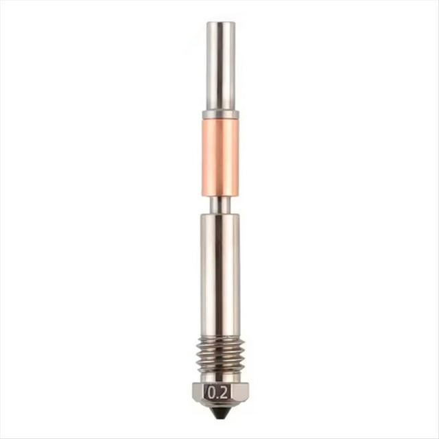 Boquilla de Acero Endurecido de una Pieza Boquilla de Acero Endurecido de Alto Flujo para Impresora 3D 4.0 Hotend X1/P1P/P1S de 0,2 mm
