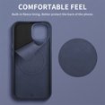 thumbnail image 4 of Allytechgroup for iPhone 13 Pro Max Protective Case with Magnetic Wireless Charging, Shock-Absorbent PC+TPU & PU Leather Anti-Scratch & Anti-Fingerprint Shockproof for iPhone 13 Pro Max, Darkblue, 4 of 12