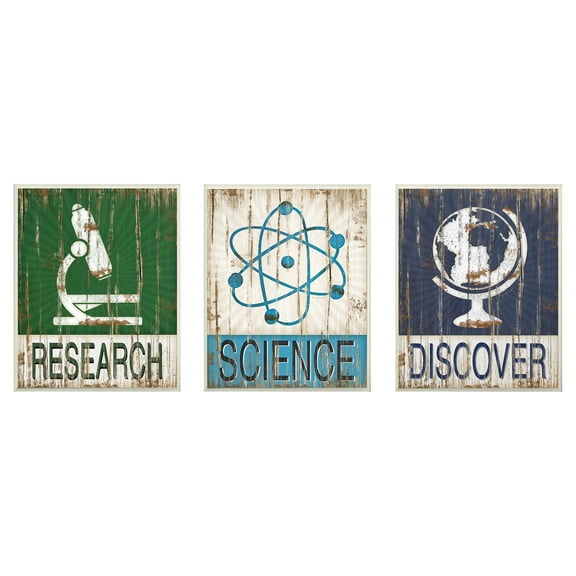 The Kids Room By Stupell Kids MDF Wall Plaques, Set of 3