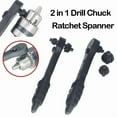thumbnail image 2 of 2 in 1 Drill Chuck Ratchet Spanner Universal Chuck Key Replacement Tool for Most Electric Drills Power Tools, 2 of 9