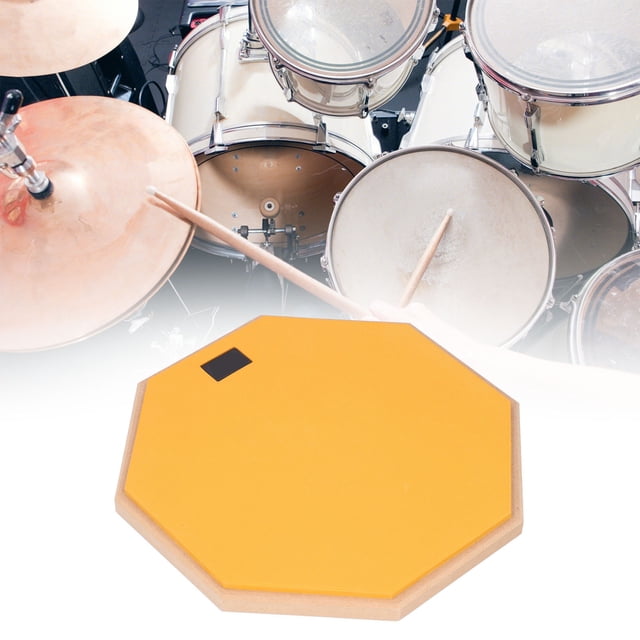 Almohadilla De Batería Tonta, Almohadillas De Batería De Percusión Con Absorción De Impactos, Elásticas Bien Hechas, Amarillas, Para Estudiantes, Sala De Música Para