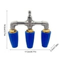 thumbnail image 5 of JZROCKER Triple Nozzle Rotating Nozzle for Power Washers 360°Rotation Enhances Efficiency Power Washer, 5 of 10