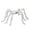 White-230617VV, variant on 75CM Color Block Plush Giant Spider Ornament, Bendable Furry Fake Spider Prop for Halloween Indoor Window Yard Wall Party Decor (White)