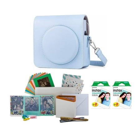 UPC: 0196271067719 | Fujifilm Accessory Bundle for SQ1 Camera w/Instax Film (40exp)  Case & Photobox (Glacier Blue)