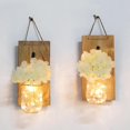 thumbnail image 3 of 20 Led Sun Glass Jar Integrated Solar Panel Light Leds Glass Solar Lamp Home Decor 2m Long 2 Pcs, 3 of 4