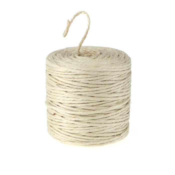 Burlap Jute Twine Rope, 3mm, 75yard, Ivory