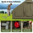 thumbnail image 6 of Costway 4-6 People Inflatable Tent with 4 Mesh Screen Windows 2 Doors Skylight Carrying Bag Green, 6 of 10