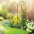 thumbnail image 2 of Set of 2 Garden Trellis Metal Trellis for Climbing Plants Flowers, 2 of 10