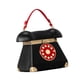 thumbnail image 2 of Bolso bandolera para teléfono, estilo retro, moderno, de piel sintética. Negro, 2 of 9
