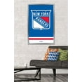 thumbnail image 2 of NHL New York Rangers - Logo 21 Wall Poster, 22.375" x 34", Framed, 2 of 3