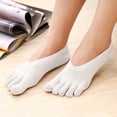 thumbnail image 1 of Under $5 Sock Slippers White Arrival Five Toe Sock Slippers Invisibility for Solid Color Socks, 1 of 7