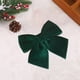 thumbnail image 2 of Juego de 2 lazos de terciopelo para la punta del árbol de Navidad | Blanco, rojo, amarillo, verde y rosa | Lazos para envolver regalos festivos para interiores y exteriores, para árboles, coronas,, 2 of 7
