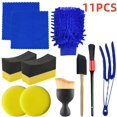 thumbnail image 1 of Car Maintenance and Cleaning Tool Set, Hub Brush Waxing Sponge Car Wash Surface Sponge Snow Wash Lint Glove Scrub Cloth, 1 of 6